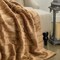 Edge Collections - Brown - Luxurious Faux Fur Throw Blanket for Cozy Living Spaces - 1 Piece